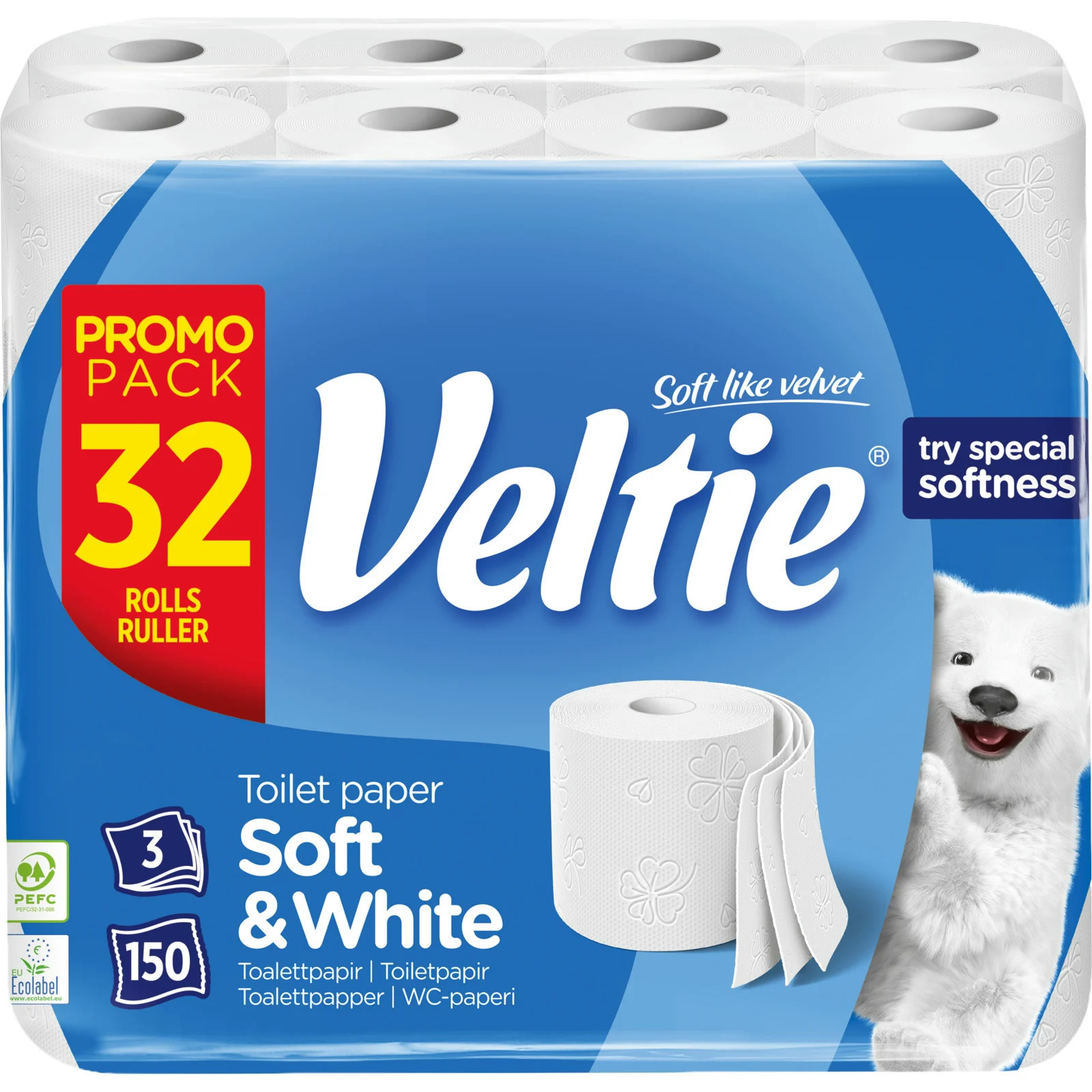 Veltie papier toilette 32 rouleaux