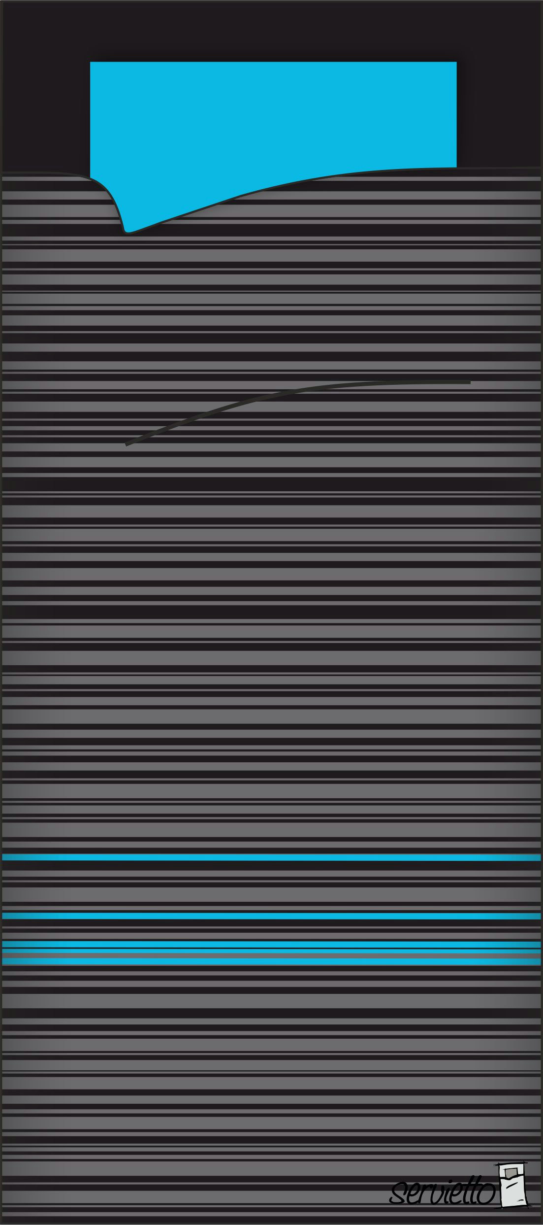 Servietto Set x 100 Schwarz Acqua