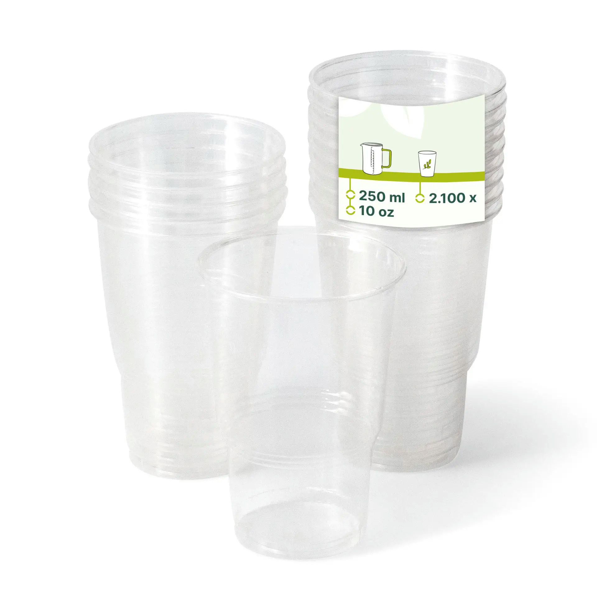 Transparent Cup 25cl 75mm x 50pcs 103007